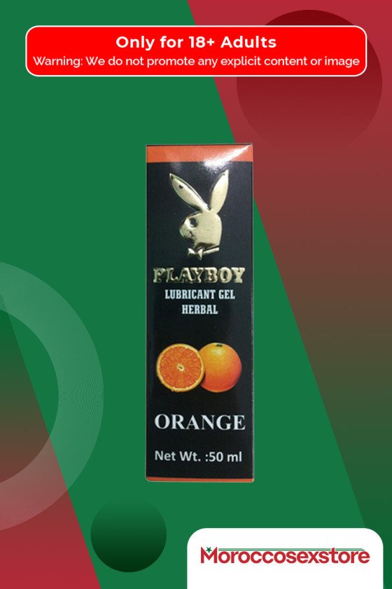 Playboy Lubricant Water Based Gel - Orange Flavoured CGS-033