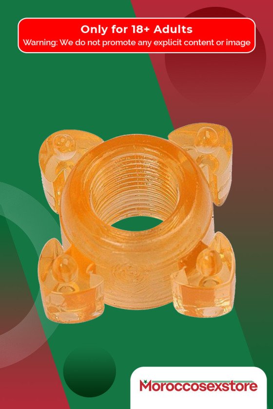 Transparent 4 Tube FingerCock Ring CR-010