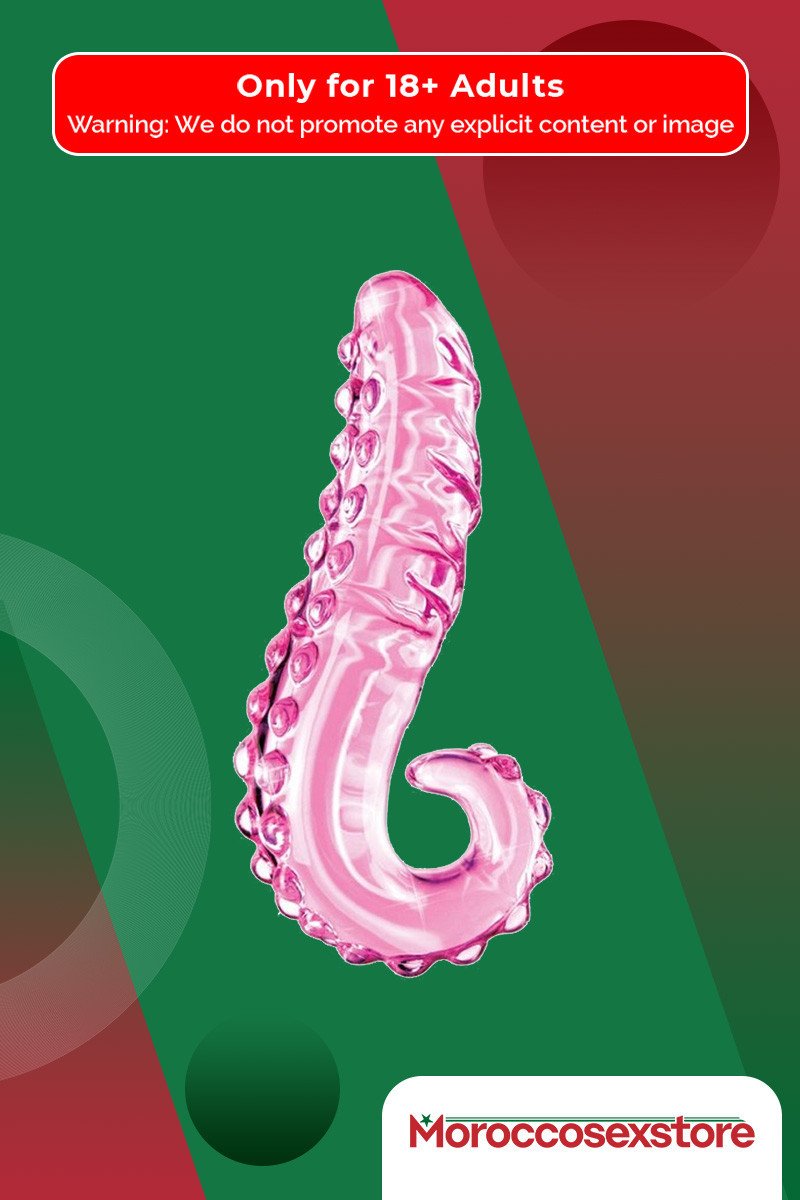 Kiss of Tongue Crystal Glass Dildo Anal Toy GD-002