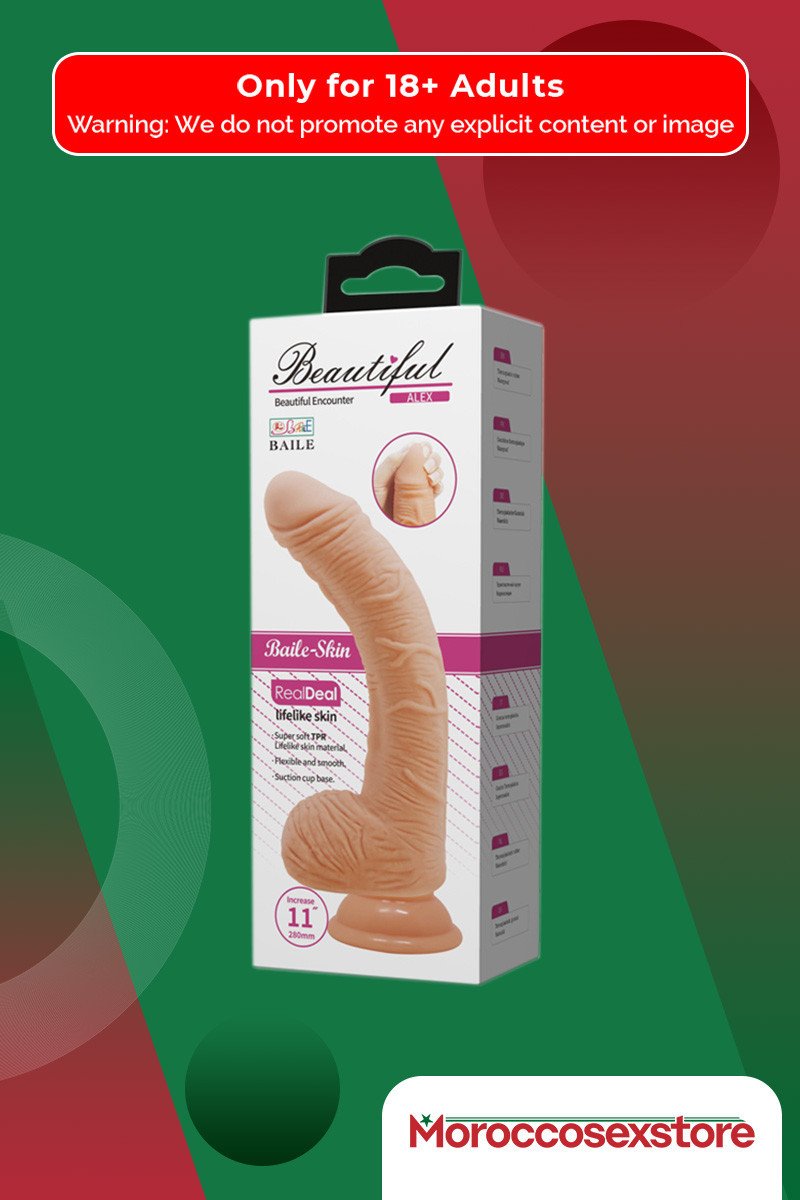 Realistic Non-vibrator with Round Balls and Suction Base RSNV-029