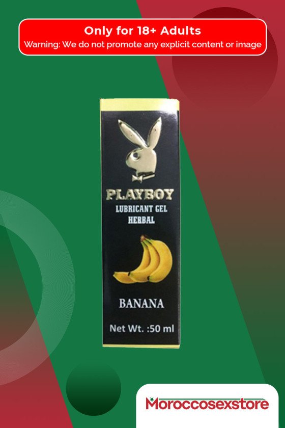 Playboy Lubricant Water Based Gel - Banana Flavoured CGS-031